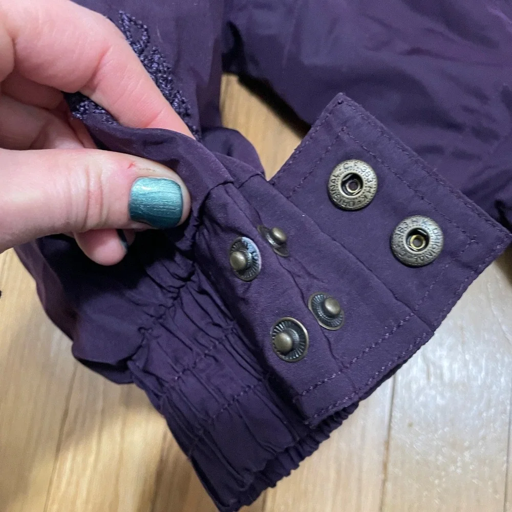 VTG 90s Nordica Sport System Womens 14 Purple Embroidered Ski Snowsuit One Piece